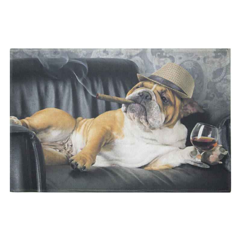 Deurmat Humor Engelse Bulldog 75x50cm Mars & More